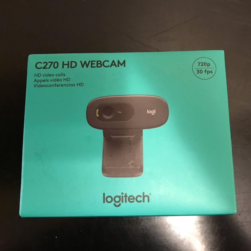 Logitech C270 HD Webcam. HD video calls. New in sealed box.